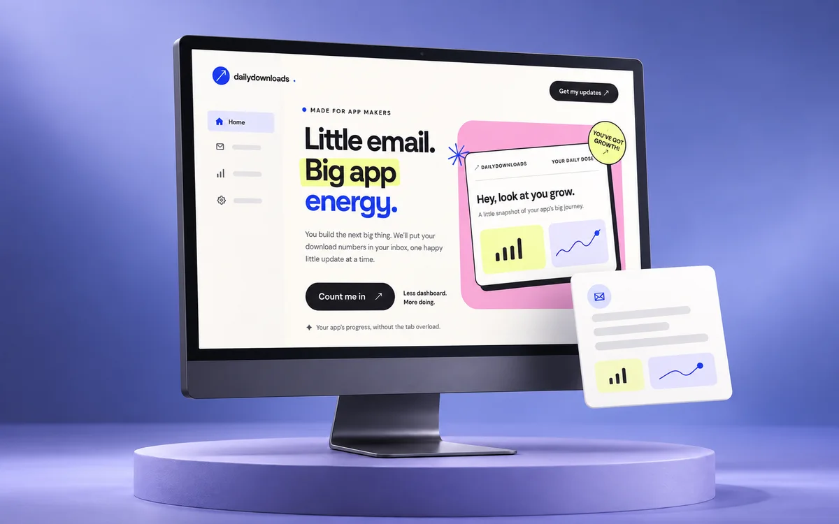 Daily Downloads promotional device mockup — generated project thumbnail